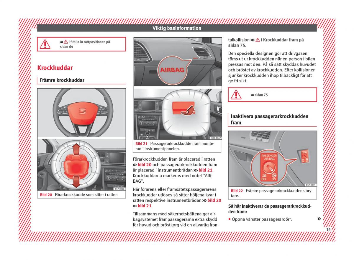 Seat Ateca instruktionsbok / page 17