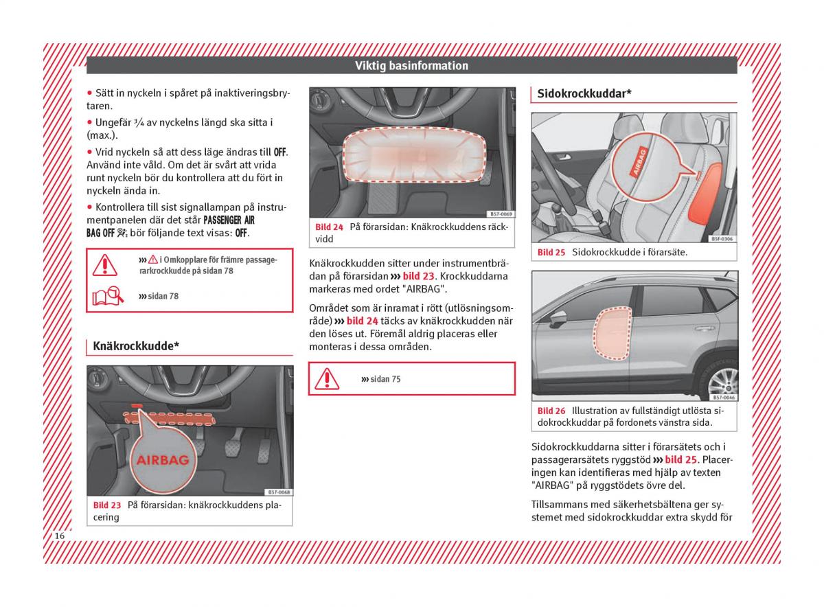 Seat Ateca instruktionsbok / page 18