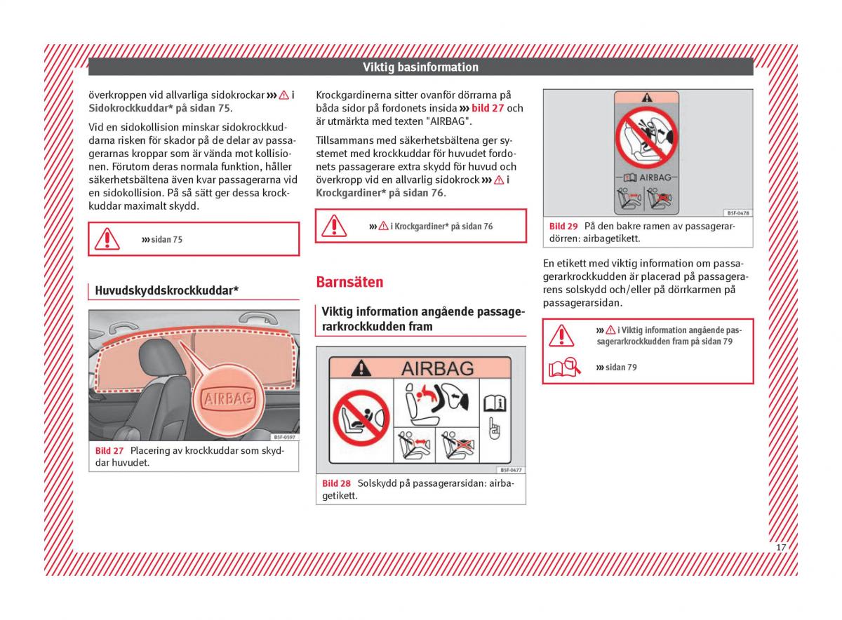 Seat Ateca instruktionsbok / page 19