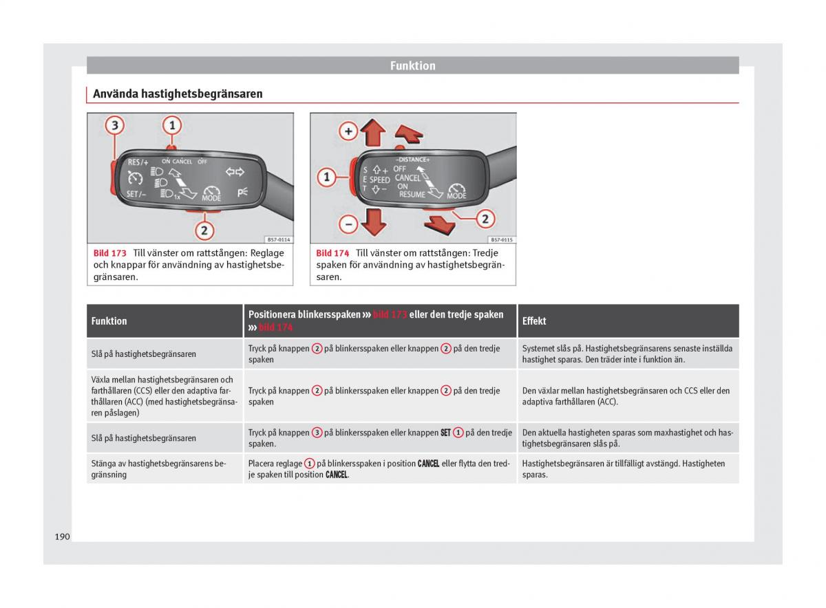 Seat Ateca instruktionsbok / page 192