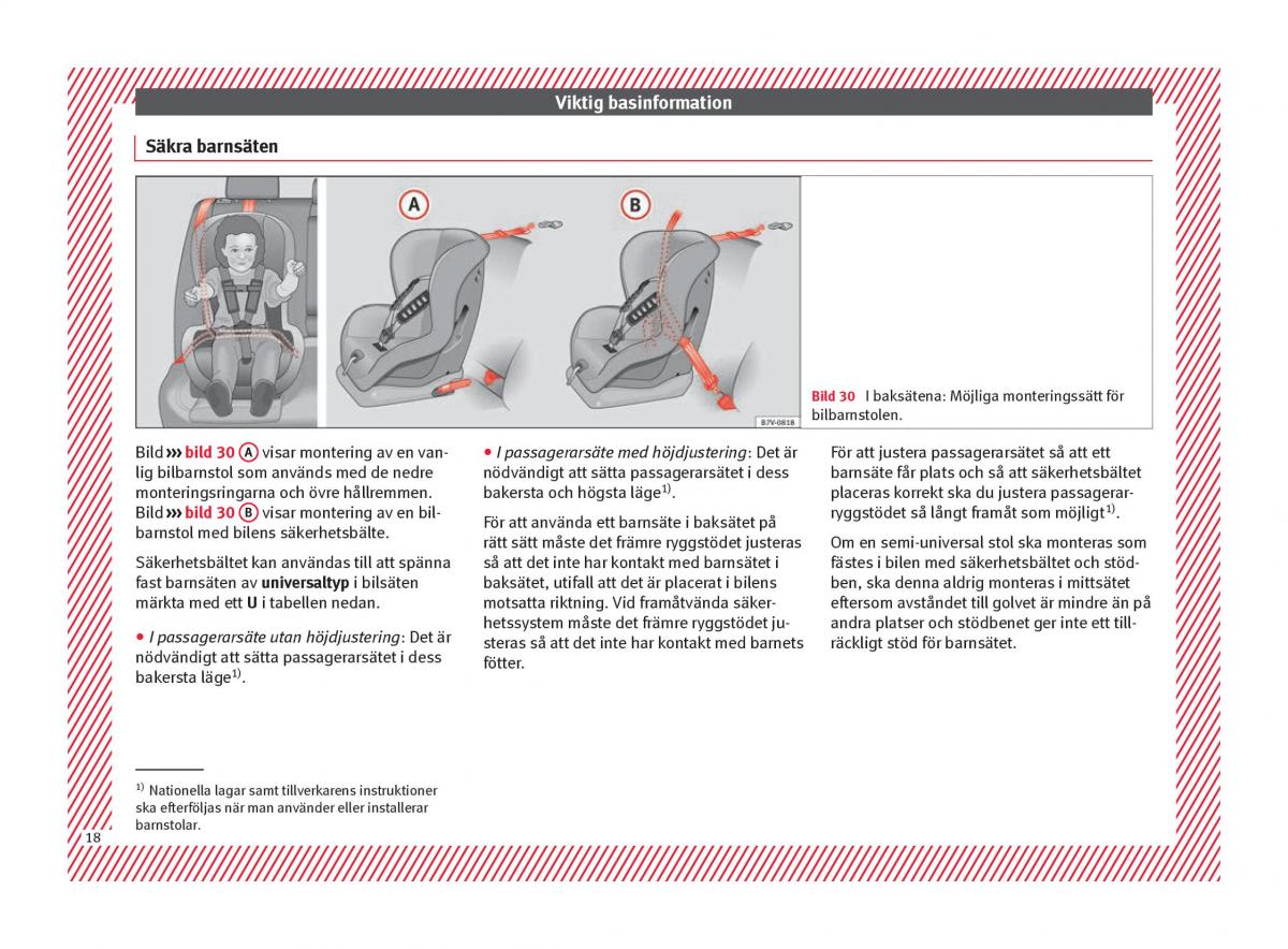 Seat Ateca instruktionsbok / page 20