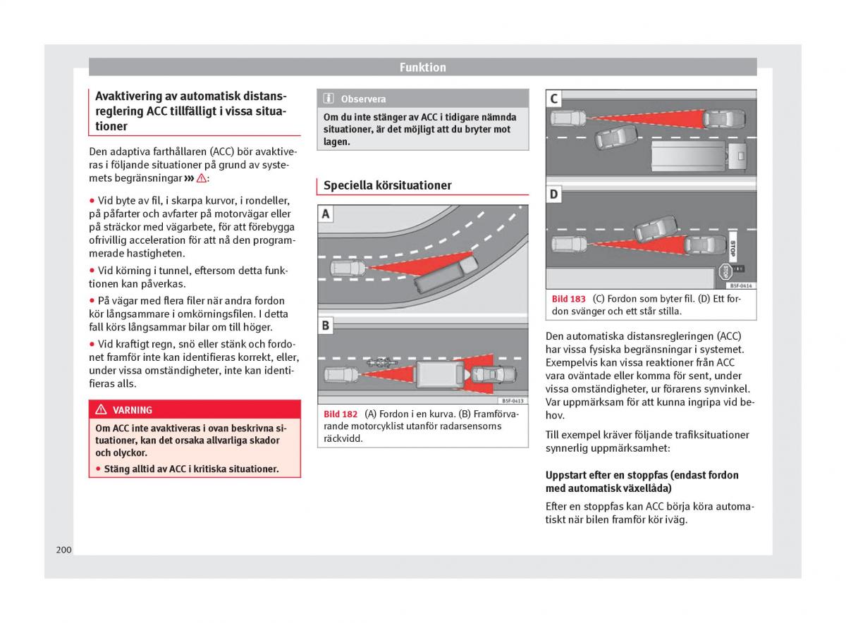 Seat Ateca instruktionsbok / page 202