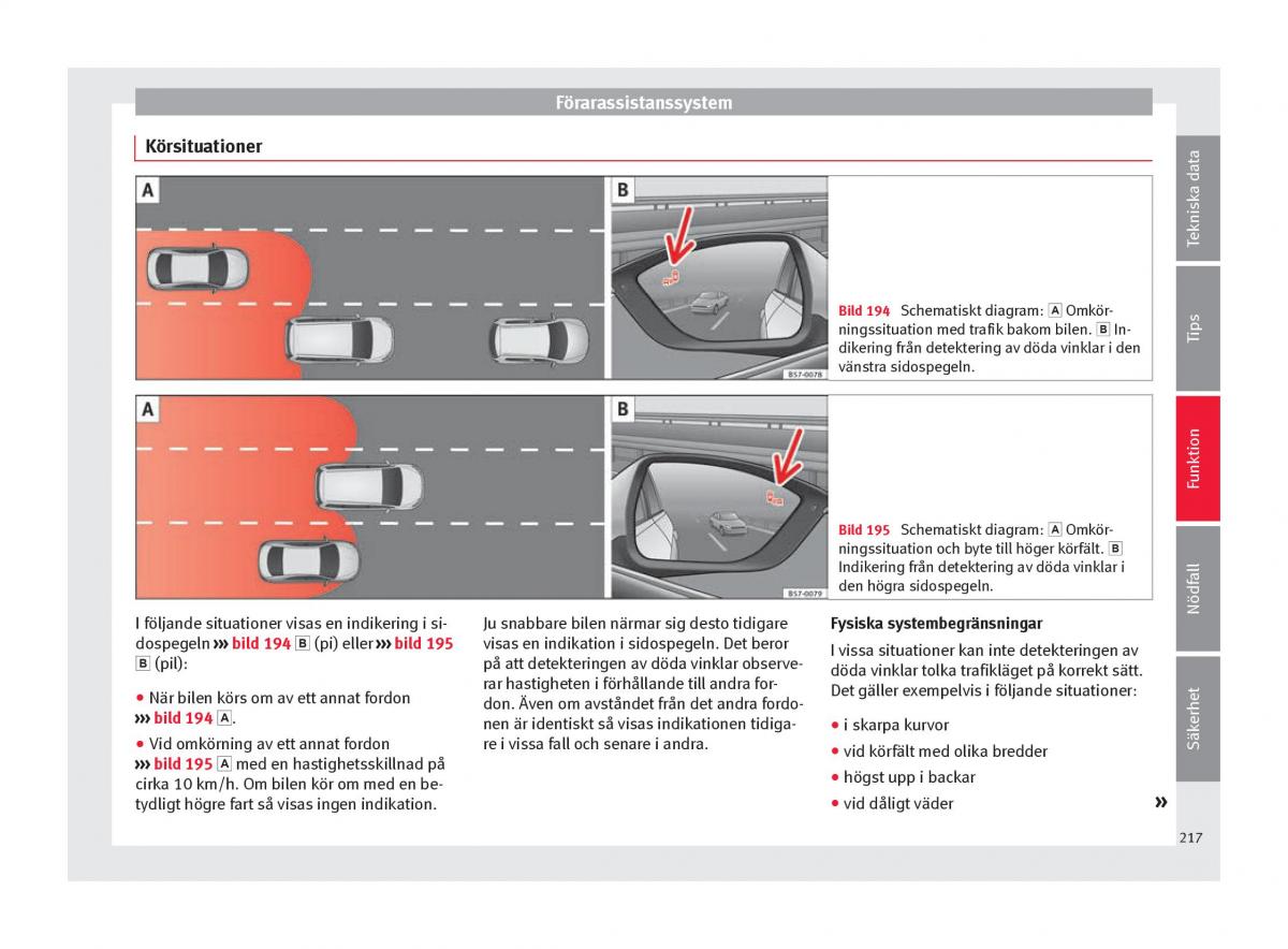 Seat Ateca instruktionsbok / page 219