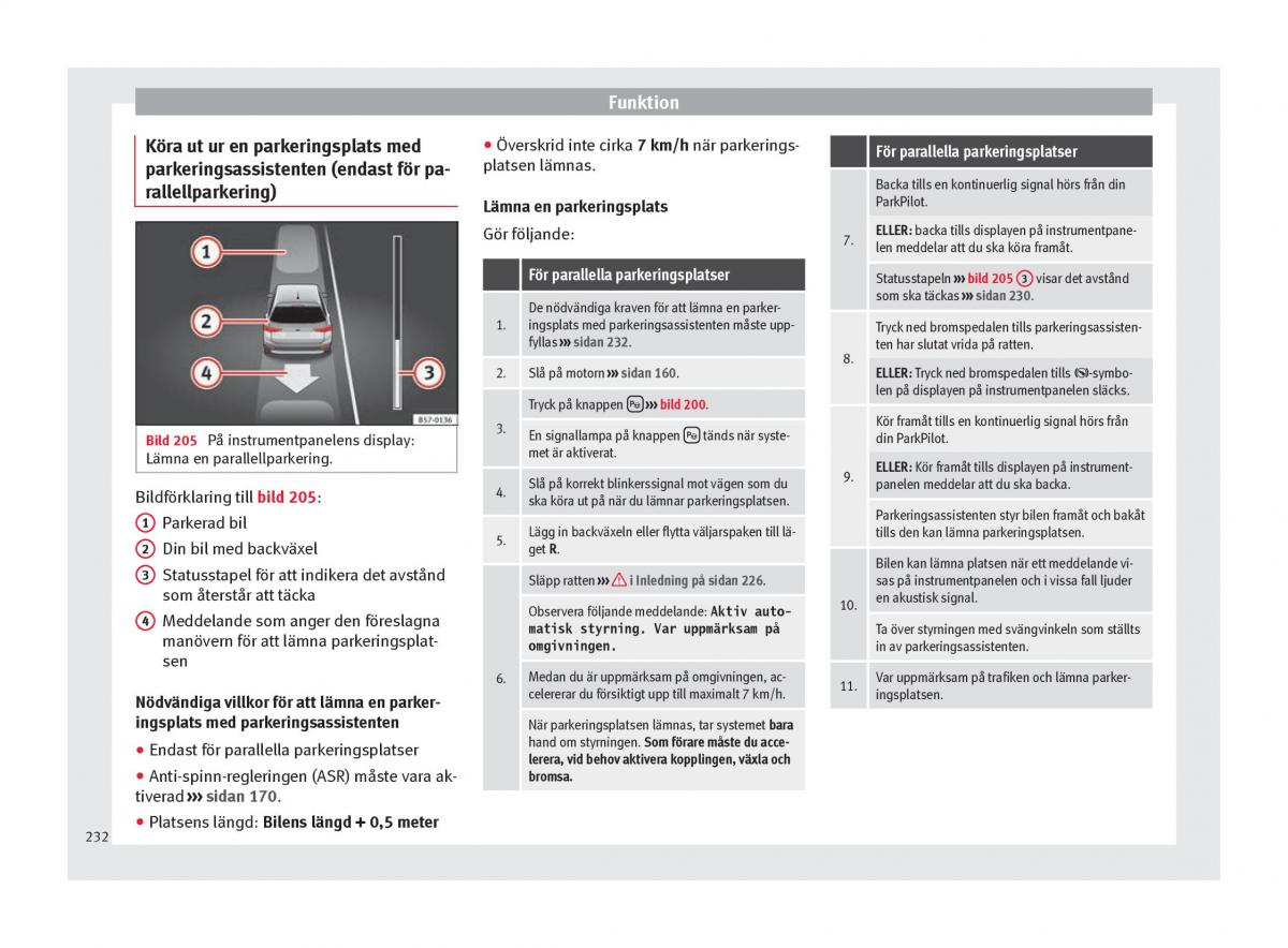 Seat Ateca instruktionsbok / page 234