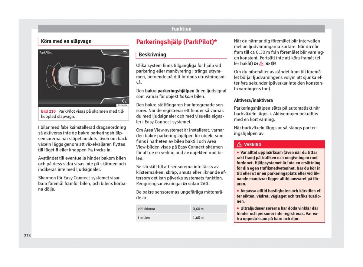 Seat Ateca instruktionsbok / page 240