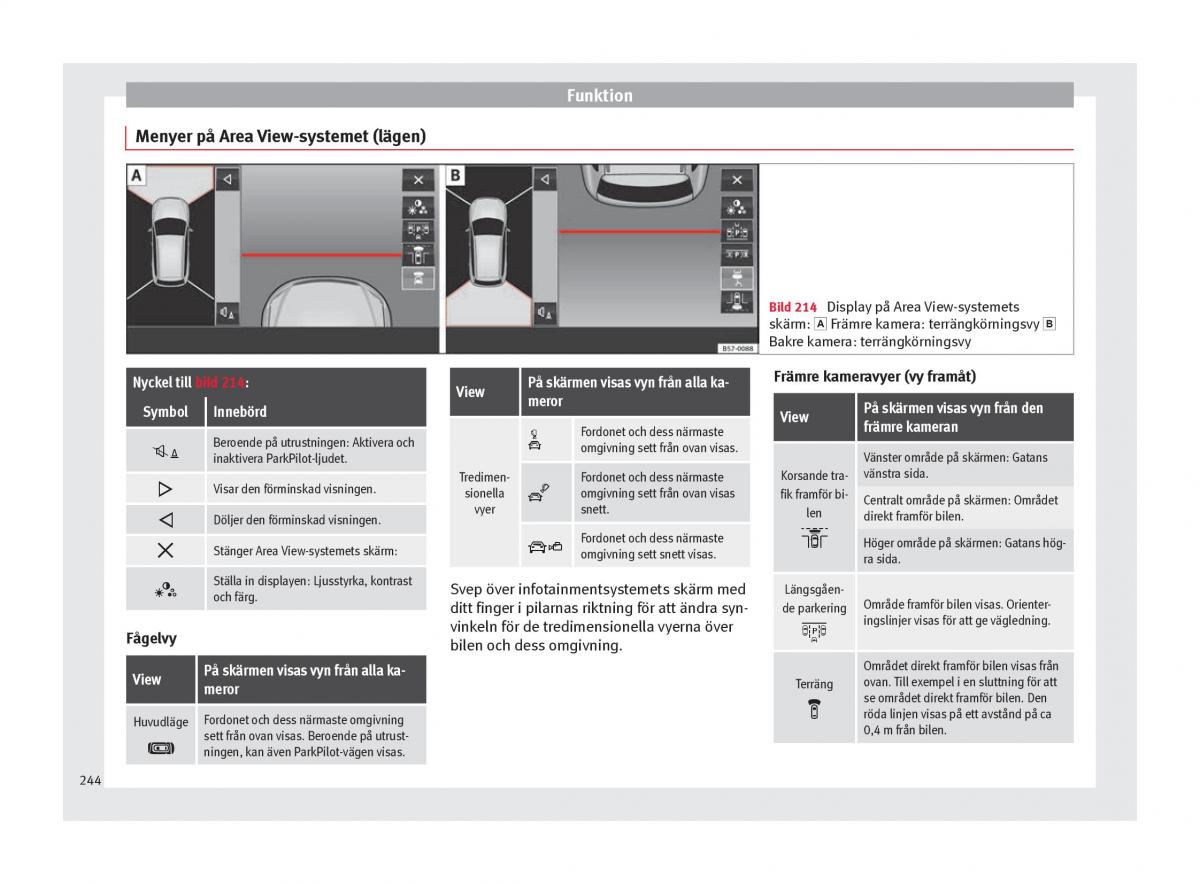 Seat Ateca instruktionsbok / page 246