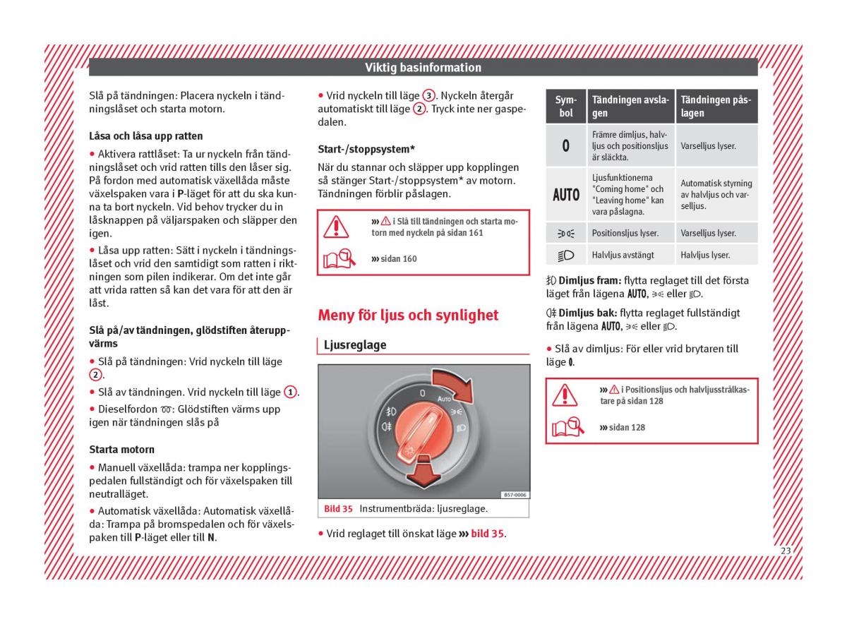 Seat Ateca instruktionsbok / page 25