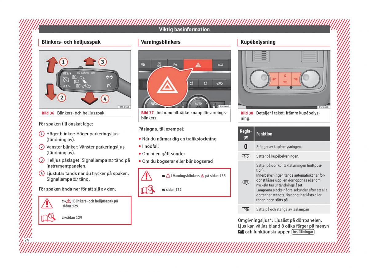 Seat Ateca instruktionsbok / page 26