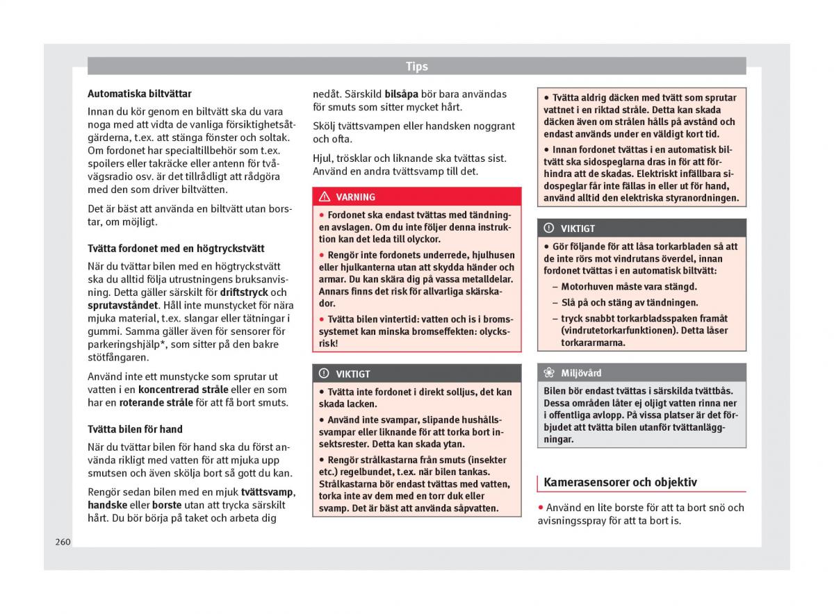 Seat Ateca instruktionsbok / page 262