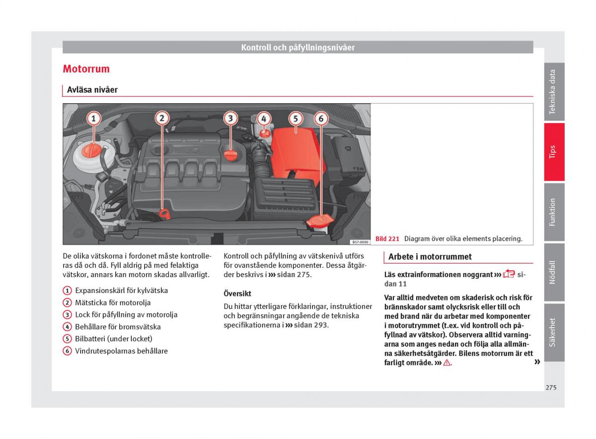 Seat Ateca instruktionsbok / page 277