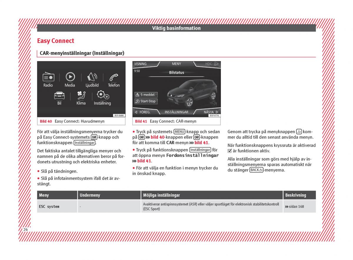 Seat Ateca instruktionsbok / page 28