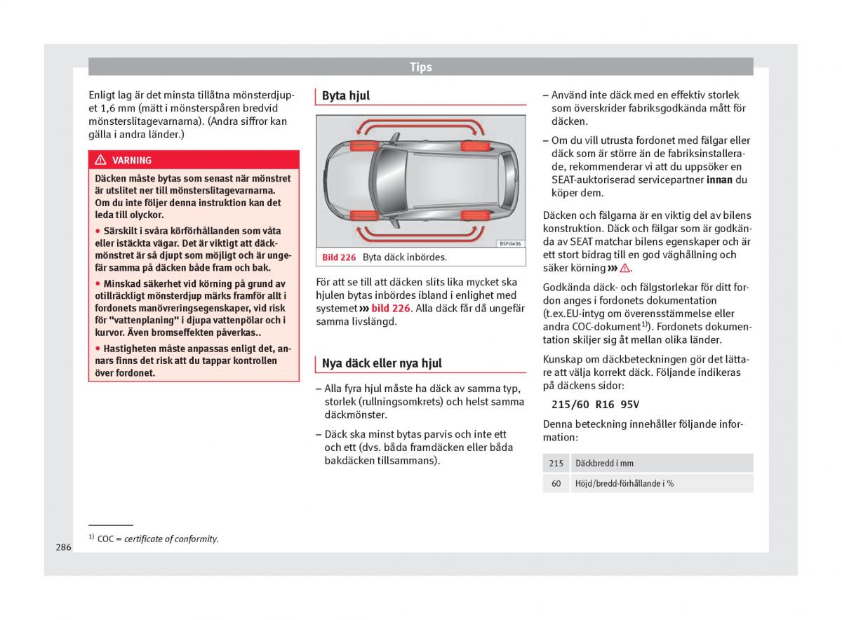 Seat Ateca instruktionsbok / page 288