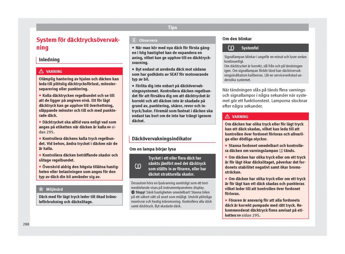 Seat Ateca instruktionsbok / page 290