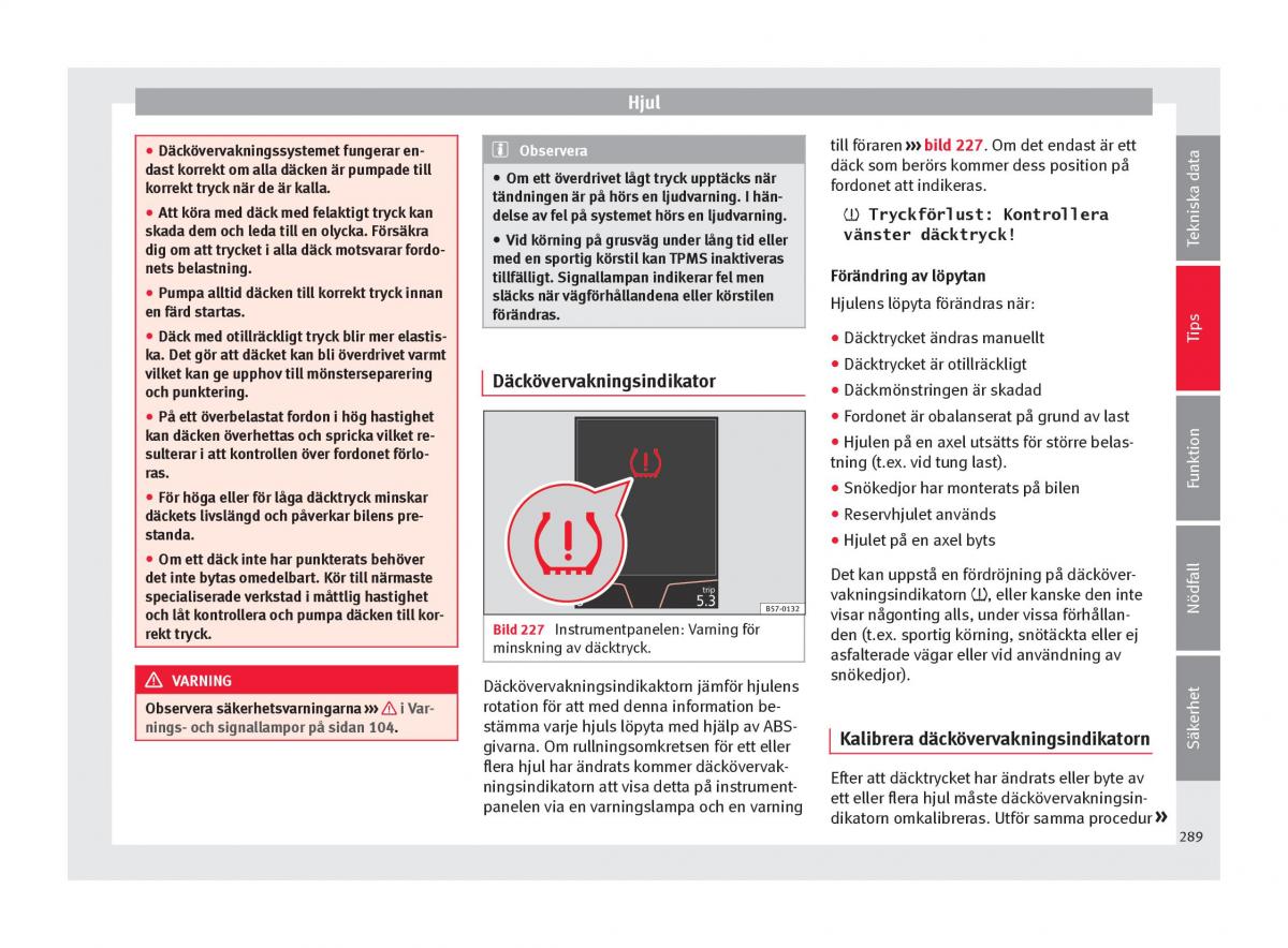 Seat Ateca instruktionsbok / page 291