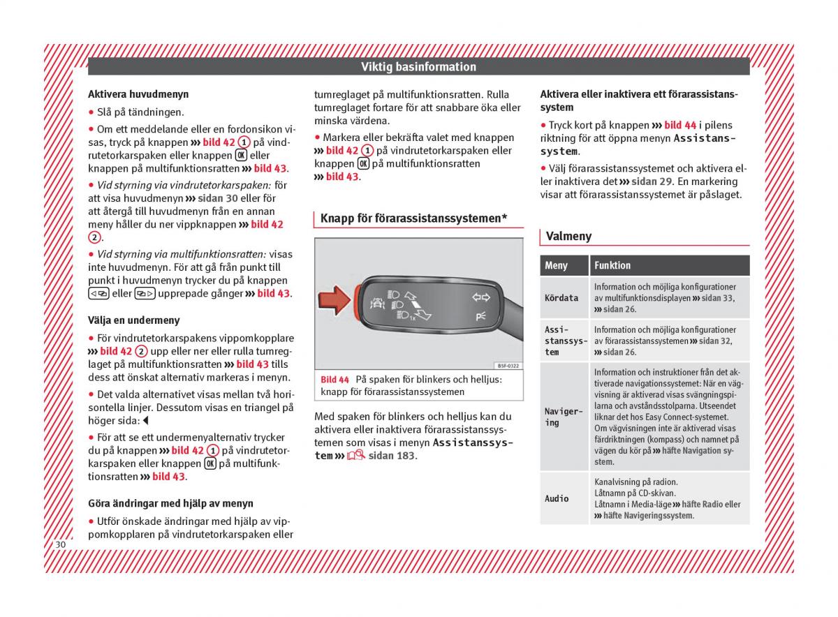 Seat Ateca instruktionsbok / page 32