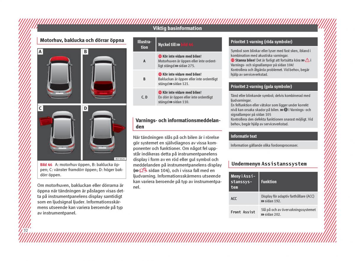 Seat Ateca instruktionsbok / page 34