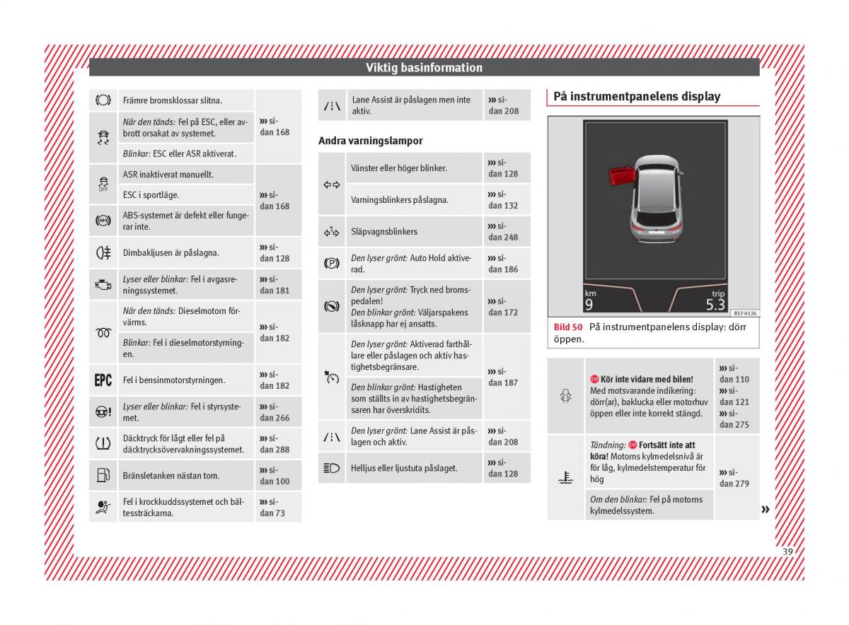 Seat Ateca instruktionsbok / page 41