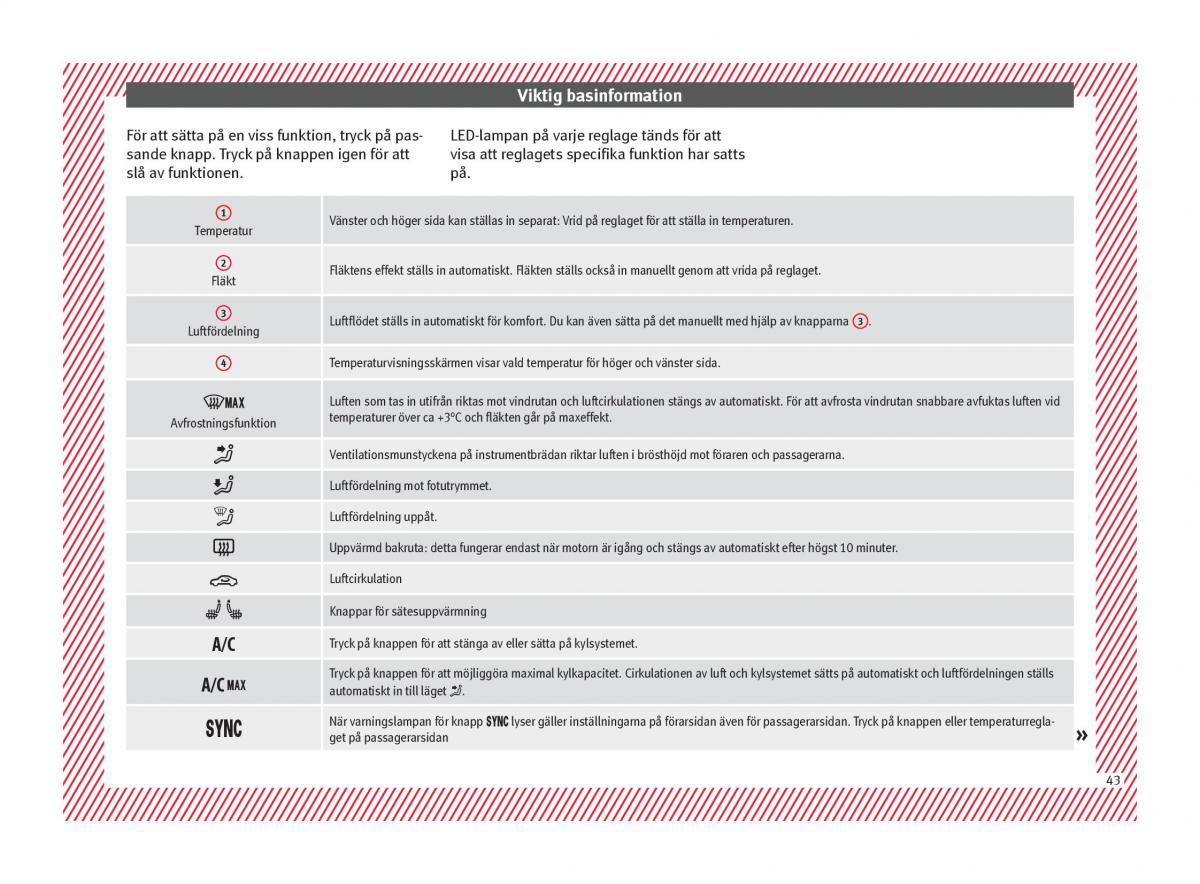 Seat Ateca instruktionsbok / page 45