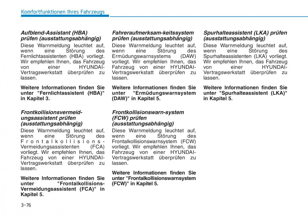 Hyundai Kona Handbuch / page 162