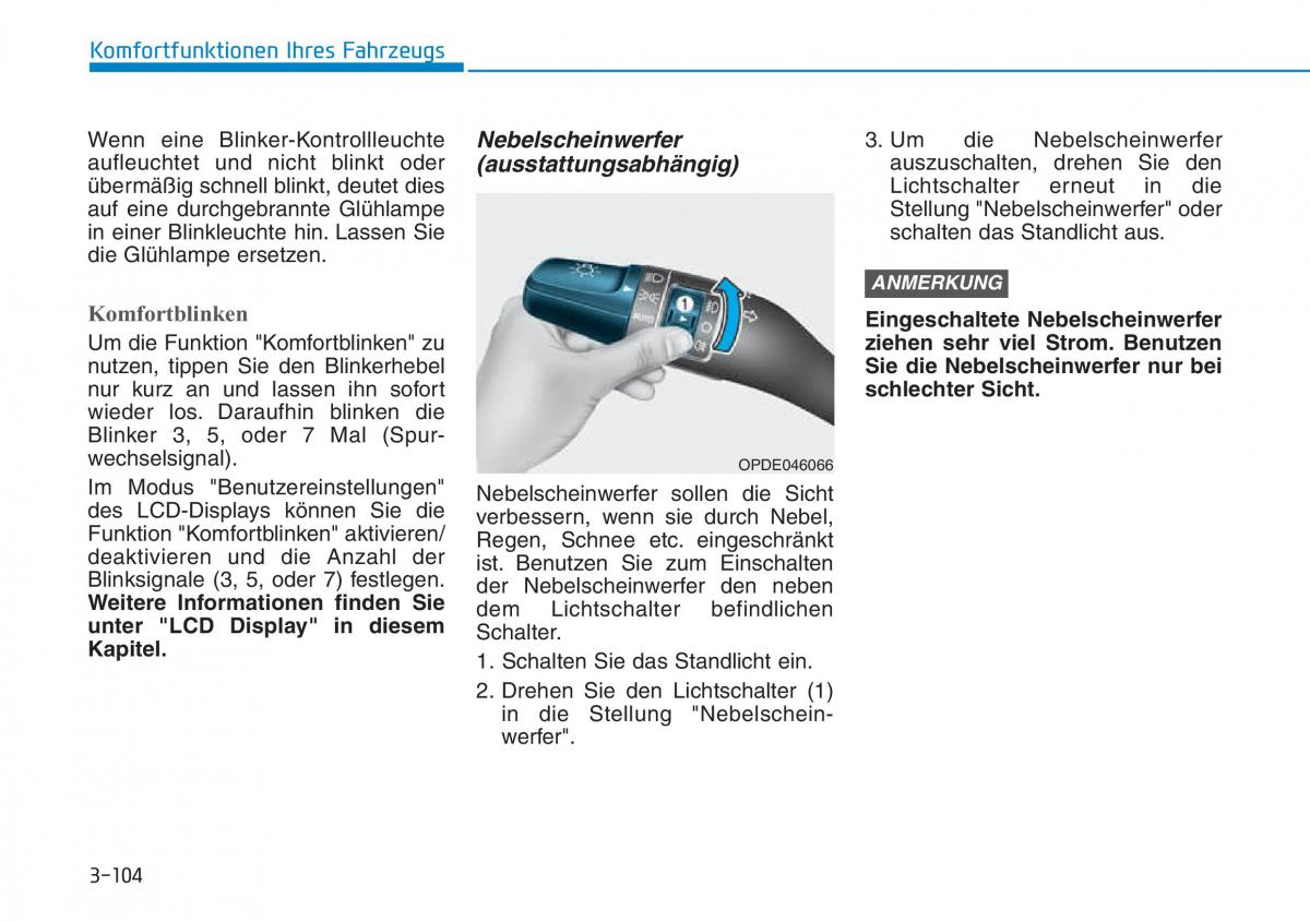 Hyundai Kona Handbuch / page 190