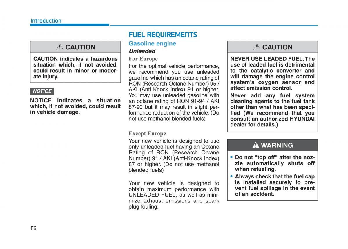 Hyundai Kona owners manual / page 6