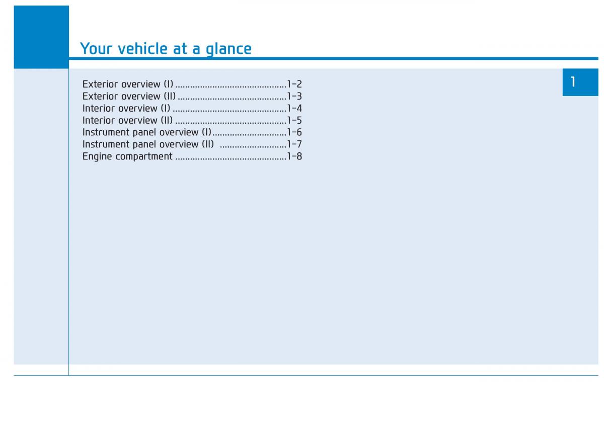 Hyundai Kona owners manual / page 12