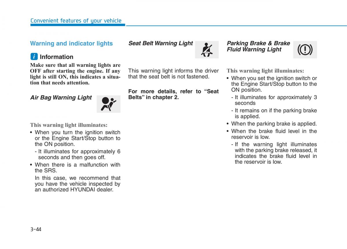 Hyundai Kona owners manual / page 127