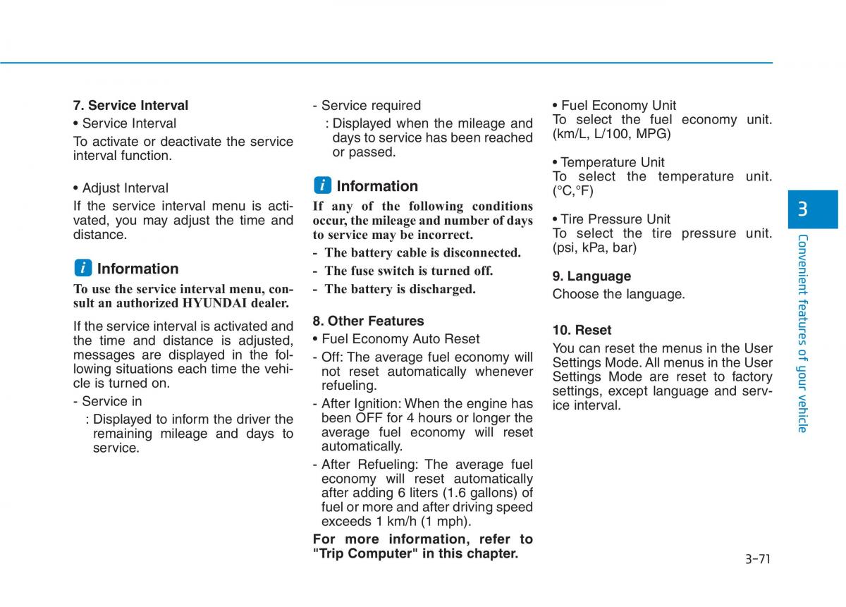 Hyundai Kona owners manual / page 154