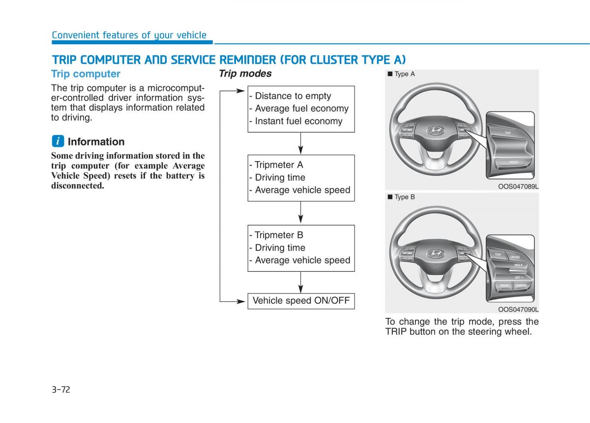 Hyundai Kona owners manual / page 155