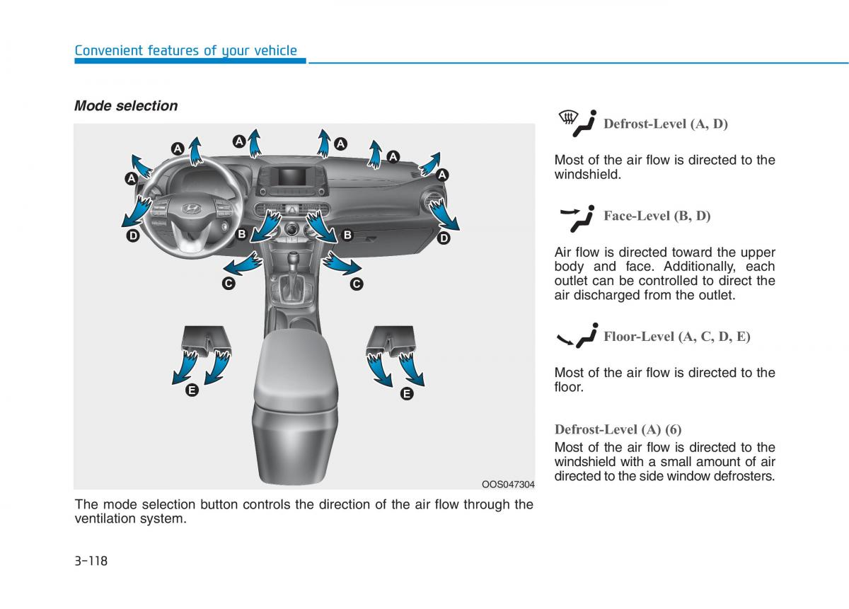 Hyundai Kona owners manual / page 201