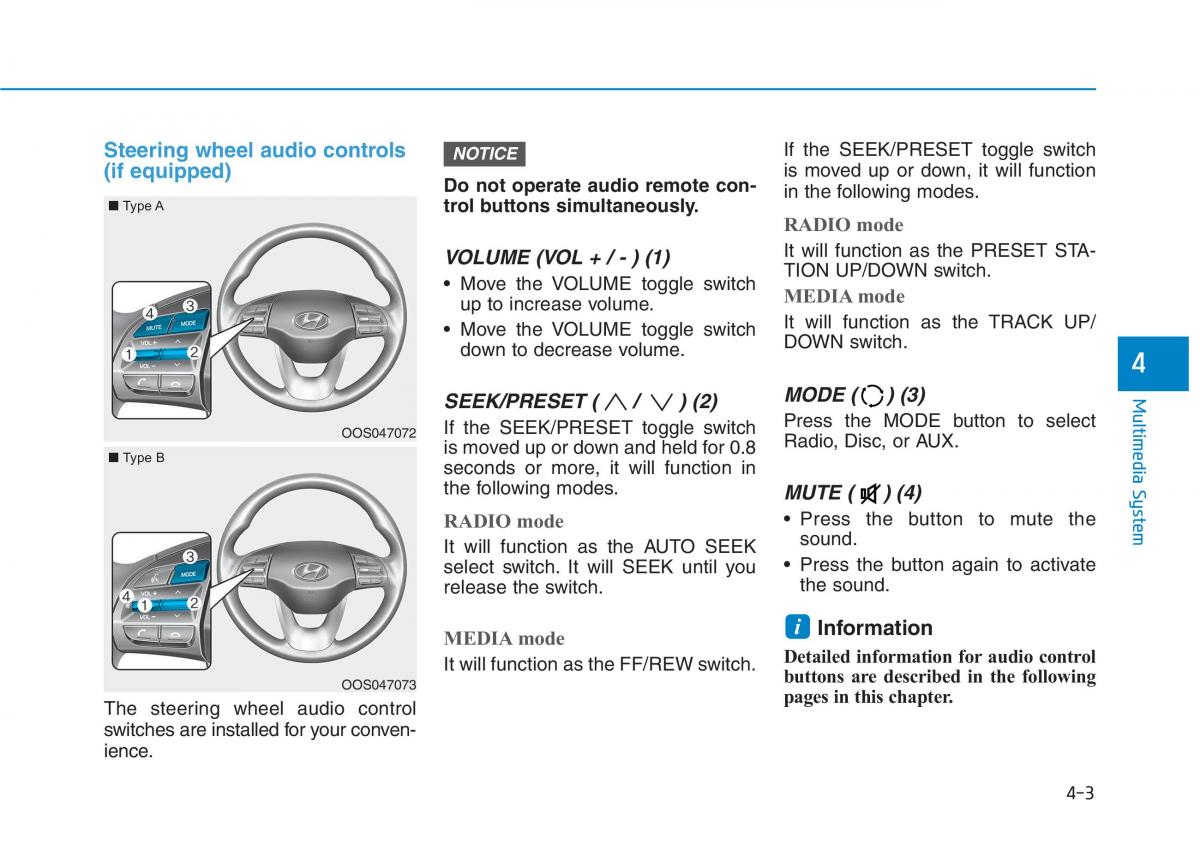 Hyundai Kona owners manual / page 224