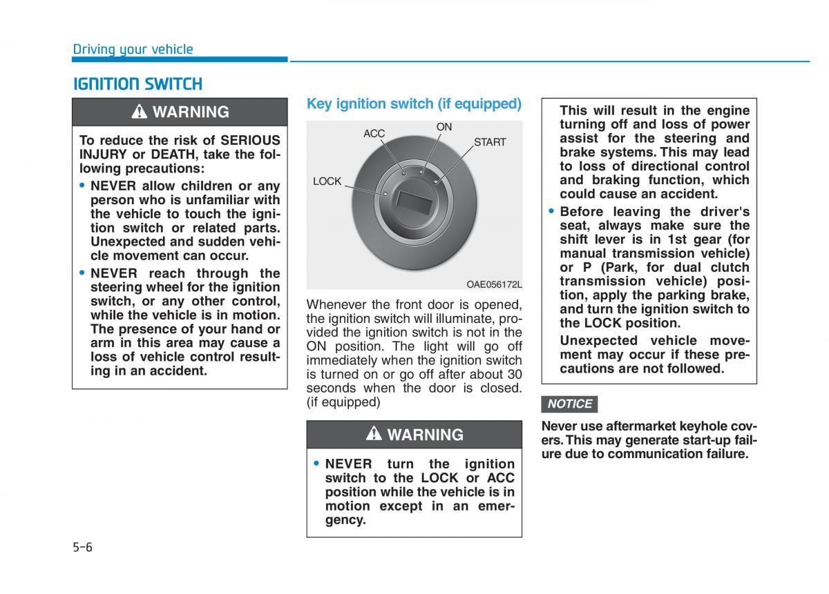 Hyundai Kona owners manual / page 260