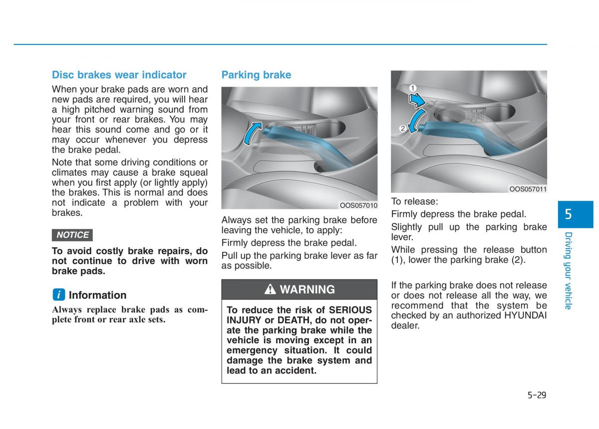 Hyundai Kona owners manual / page 283