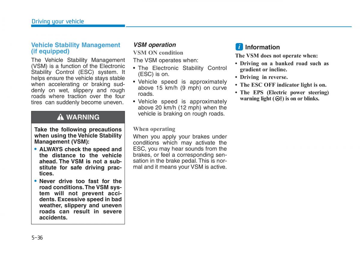 Hyundai Kona owners manual / page 290