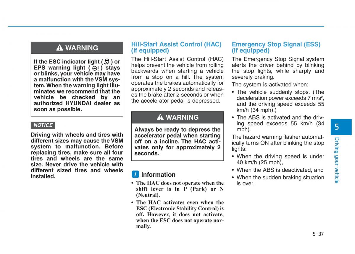 Hyundai Kona owners manual / page 291