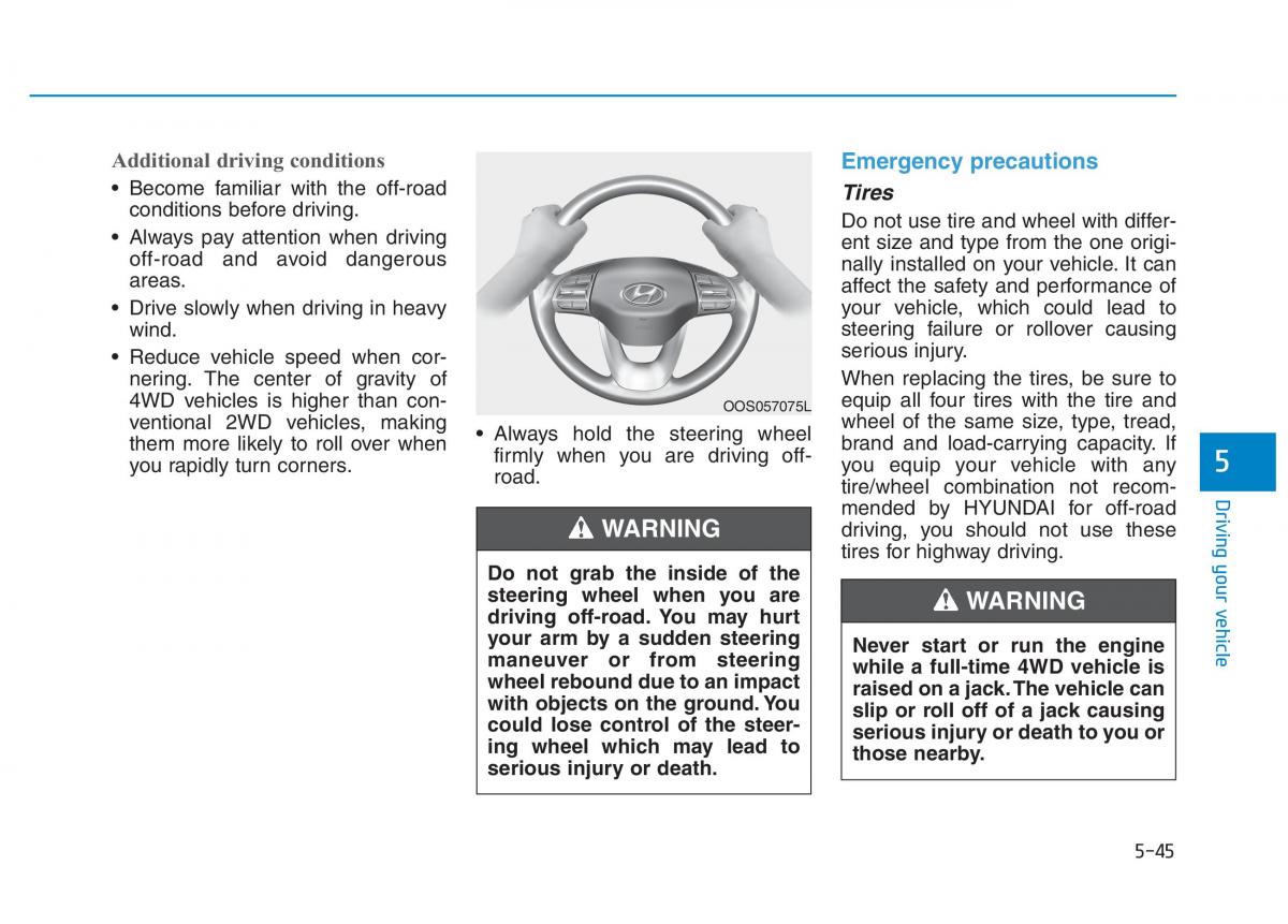 Hyundai Kona owners manual / page 299