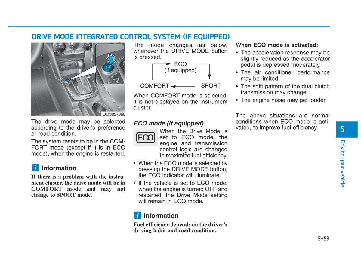 Hyundai Kona owners manual / page 307