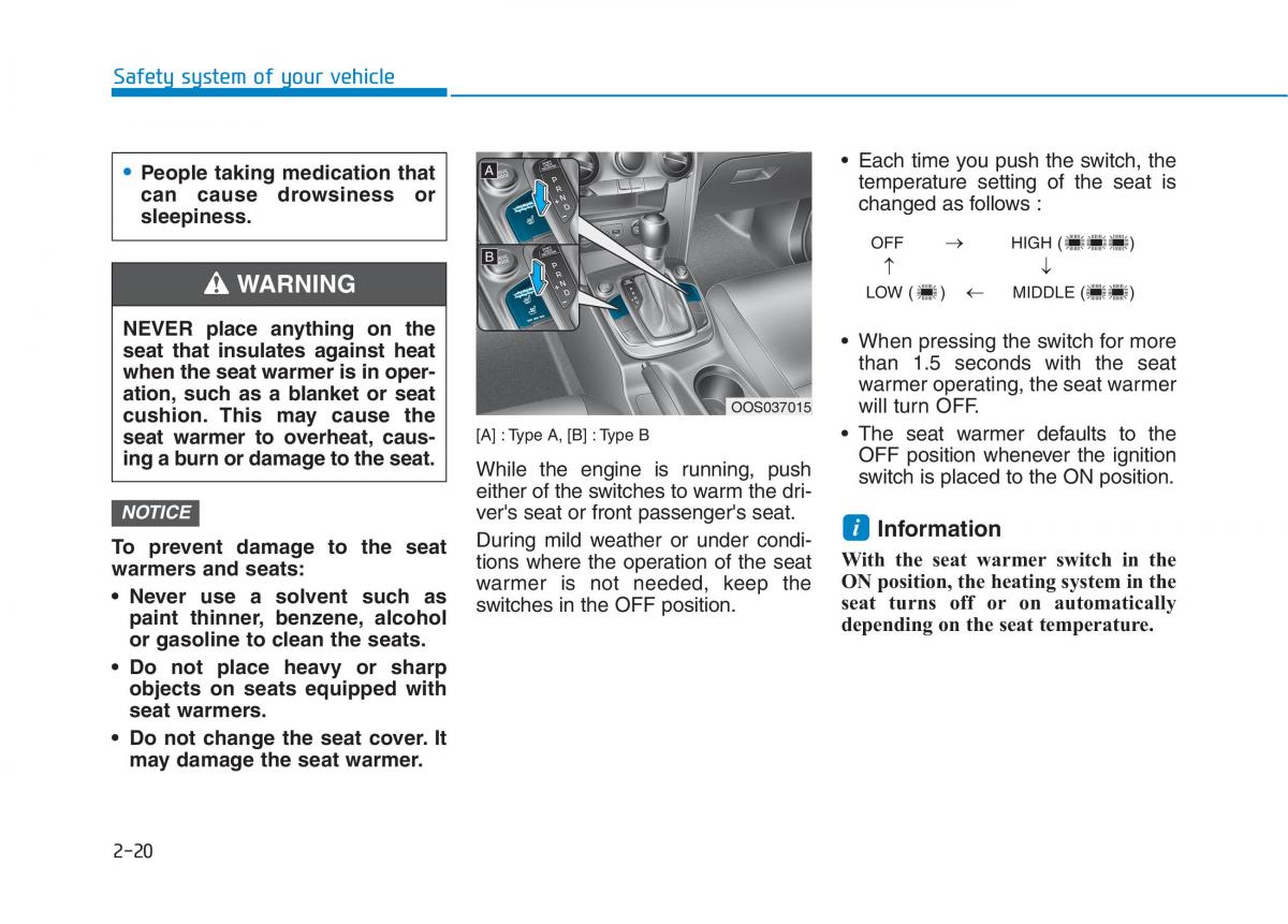 Hyundai Kona owners manual / page 39