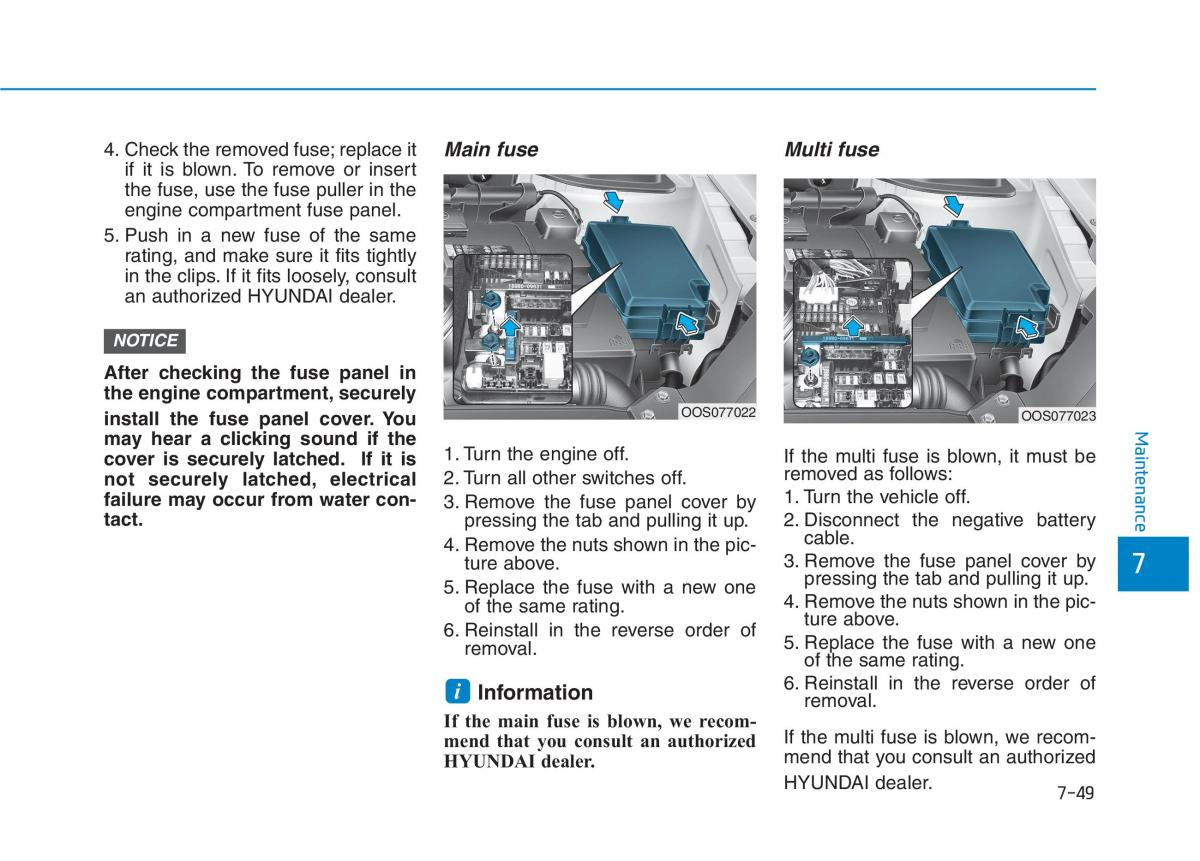 Hyundai Kona owners manual / page 461