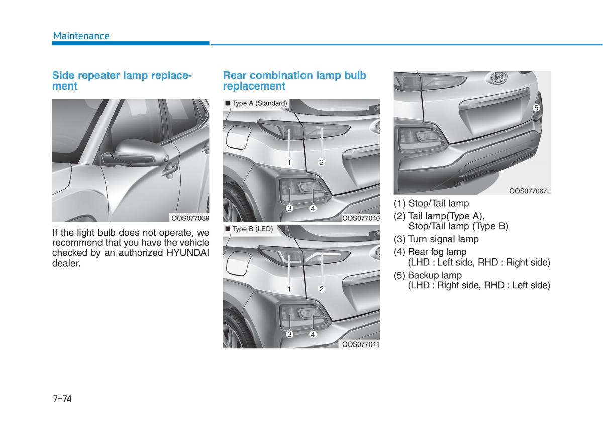 Hyundai Kona owners manual / page 486