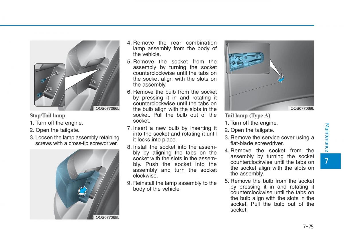 Hyundai Kona owners manual / page 487