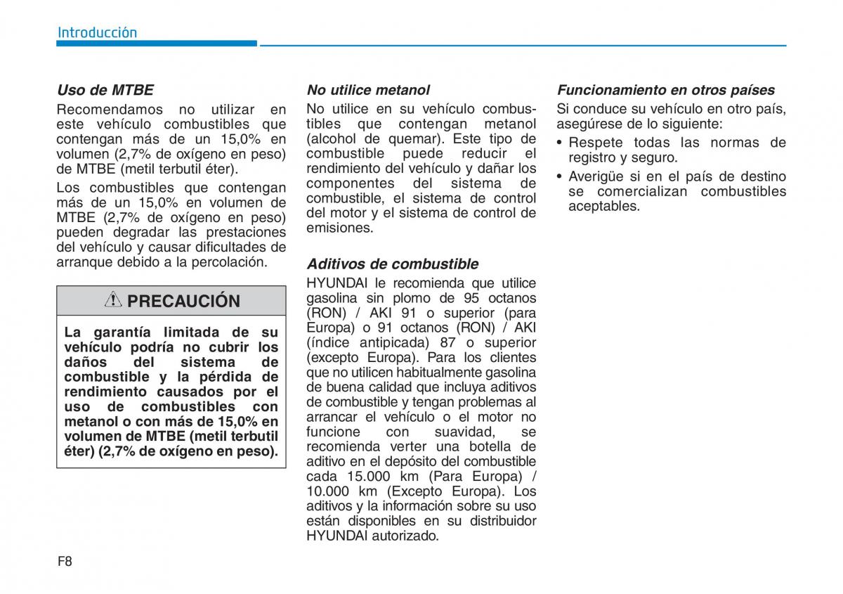 Hyundai Kona manual del propietario / page 8