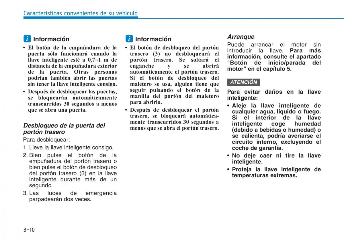 Hyundai Kona manual del propietario / page 101