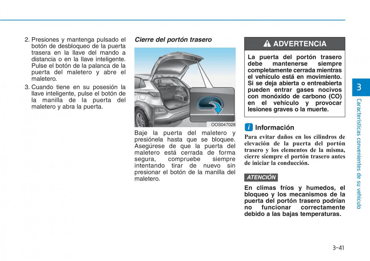 Hyundai Kona manual del propietario / page 132