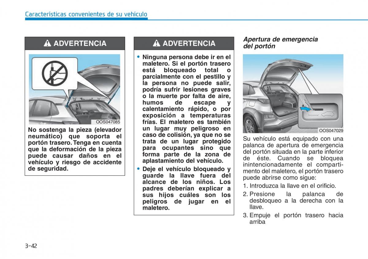 Hyundai Kona manual del propietario / page 133