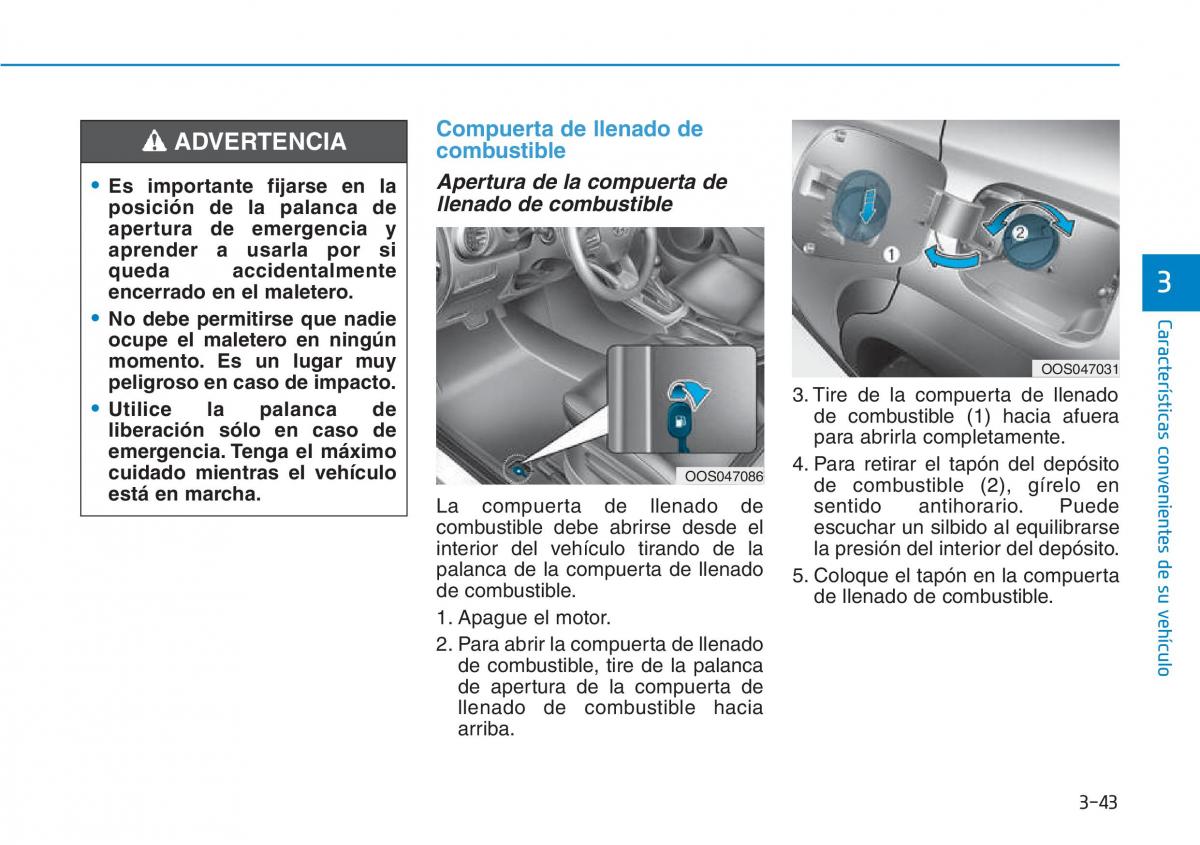 Hyundai Kona manual del propietario / page 134