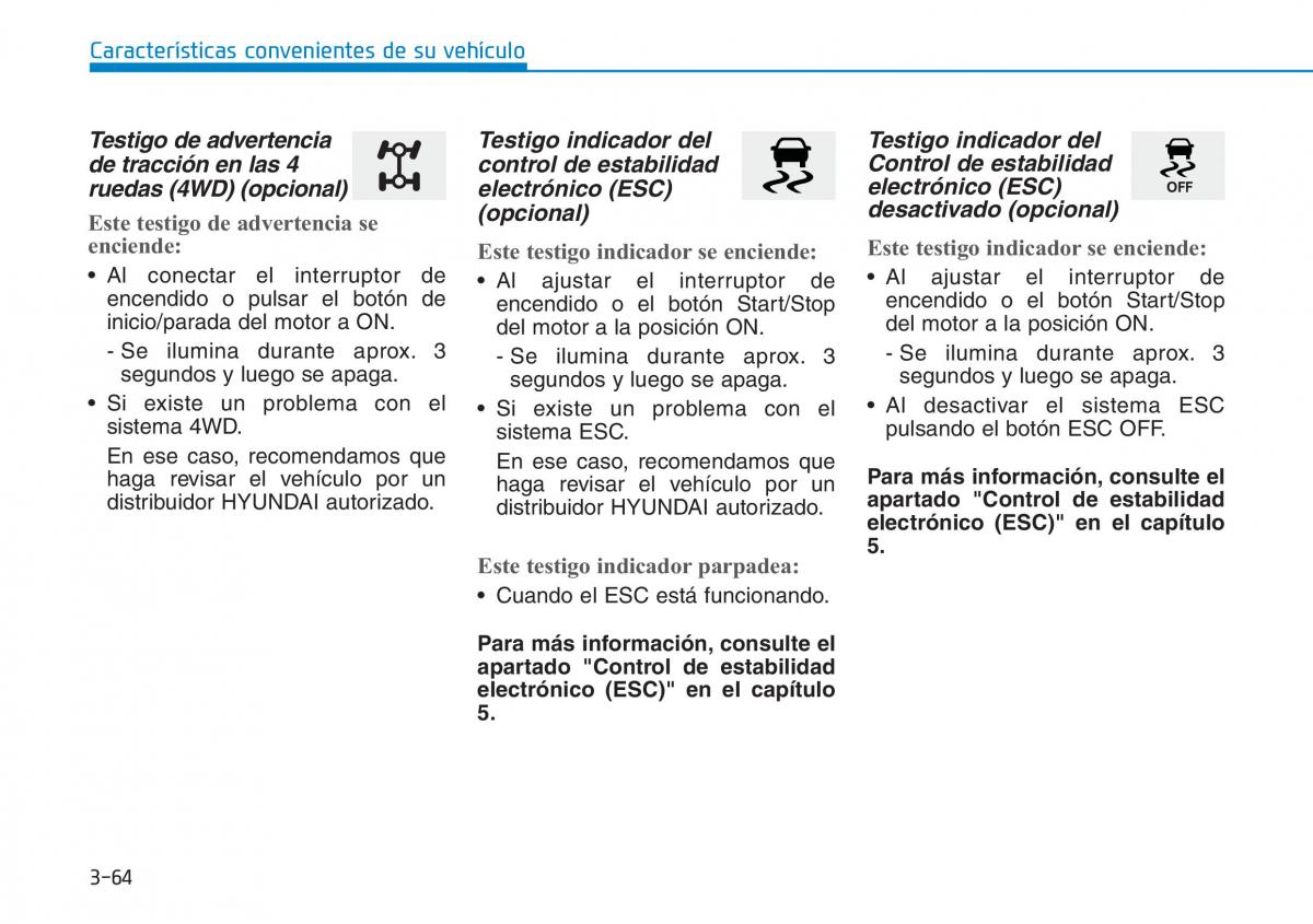 Hyundai Kona manual del propietario / page 155