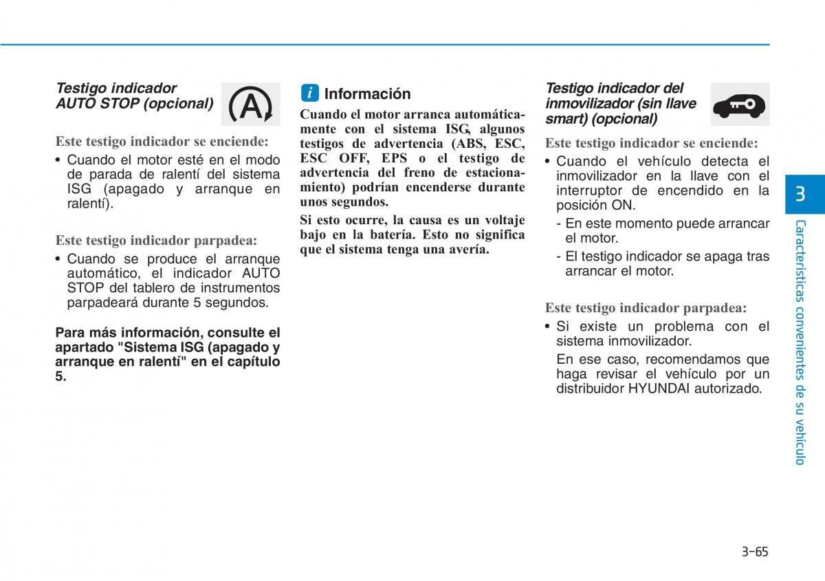 Hyundai Kona manual del propietario / page 156