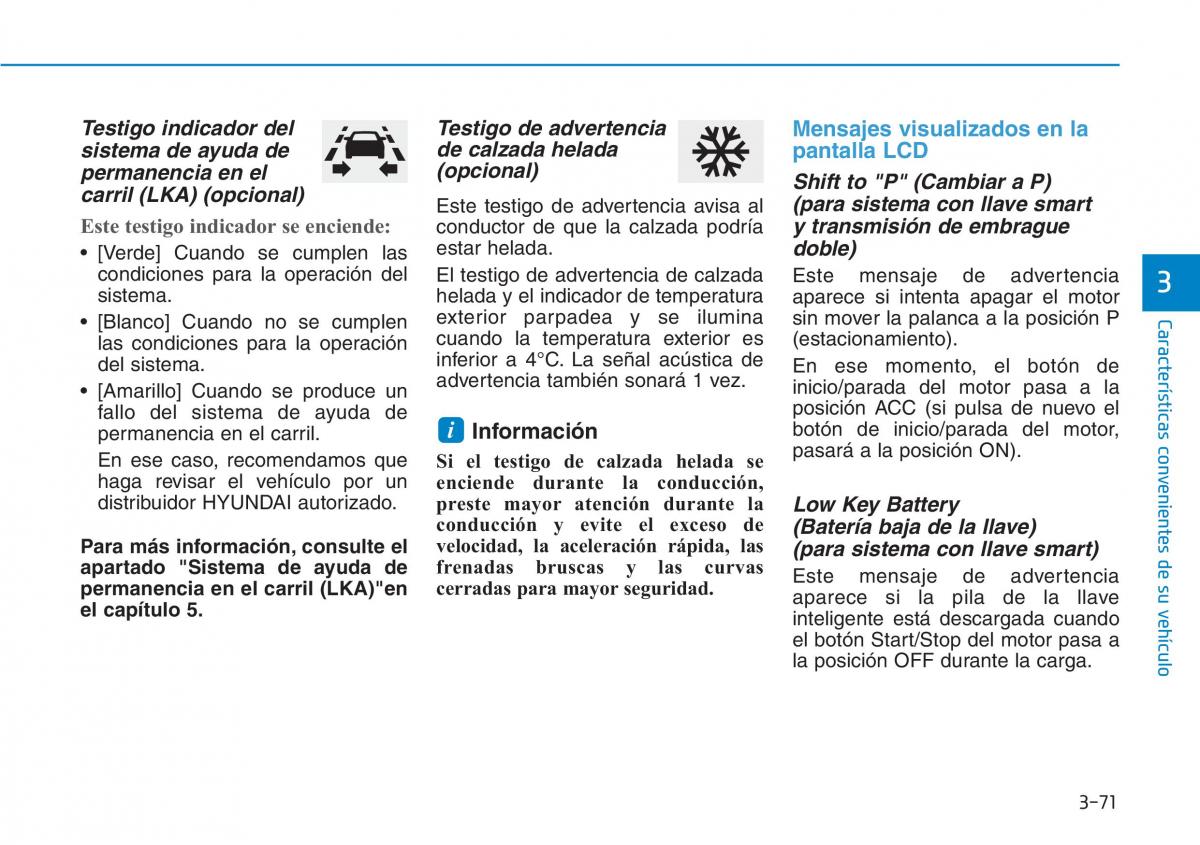 Hyundai Kona manual del propietario / page 162