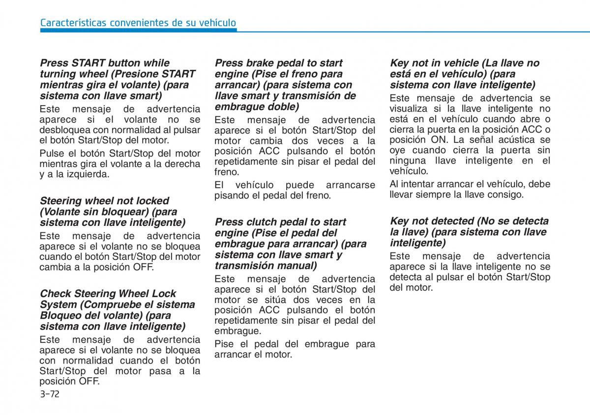 Hyundai Kona manual del propietario / page 163